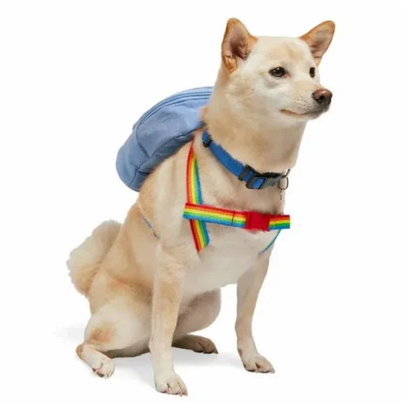 NWT ~ YOULY Pride Dog Backpack, Large/X-Large, Rainbow Design "You Be You" - Picture 2 of 9